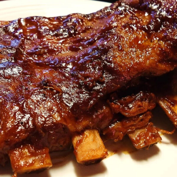 Costilla de cerdo al horno / Roasted pork spare ribs - Juana & Gloria